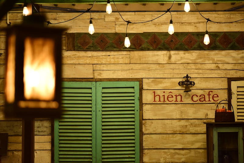 Cafe Rio cozy dining interior with warm lighting and inviting atmosphere